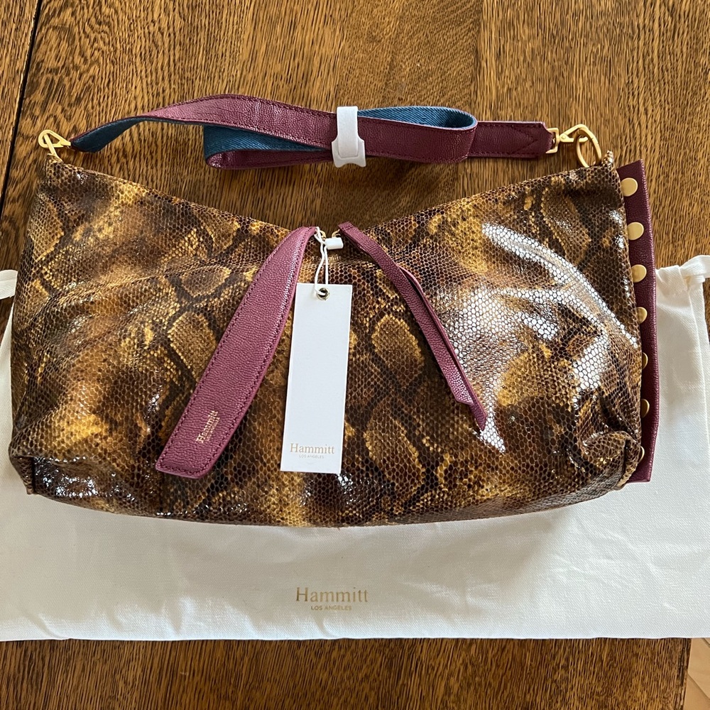 Hammitt Mr G Leather Crossbody Shoulder Bag or Clutch Mendocino NWT